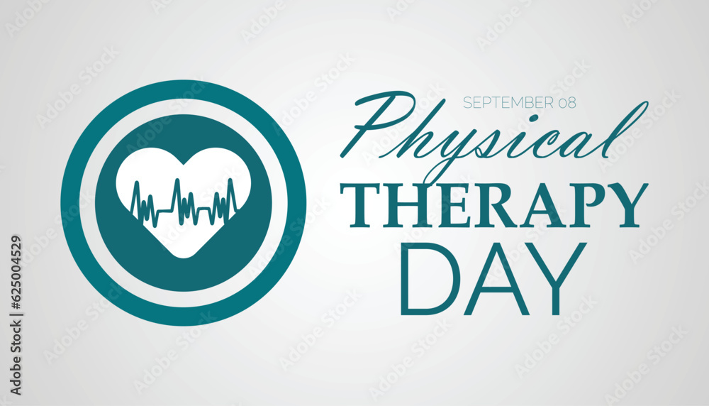 Physical therapy day is observed every year on 25 September. banner, poster, card, background design. Physical therapy day is observed every year on 25 September. banner, poster, card, background design.