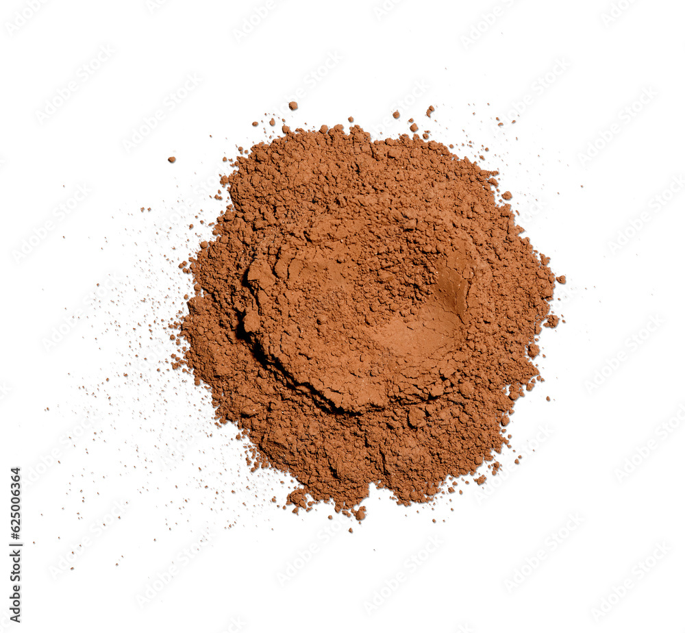 cocoa powder isolated on white cocoa powder isolated on white