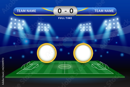Foto match game football poster illustration