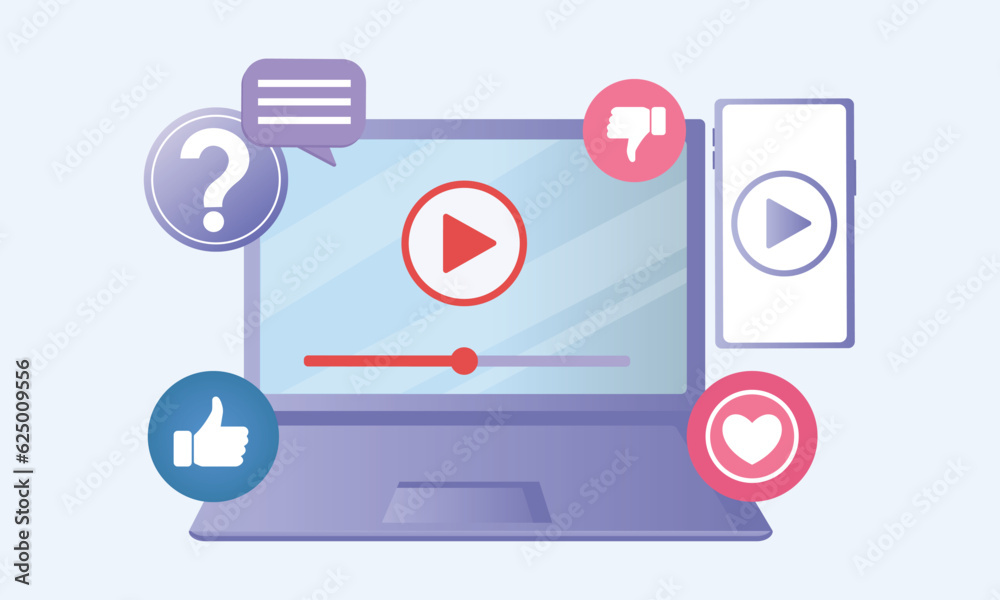 social media concept.on white background.Vector Design Illustration. social media concept.on white background.Vector Design Illustration.