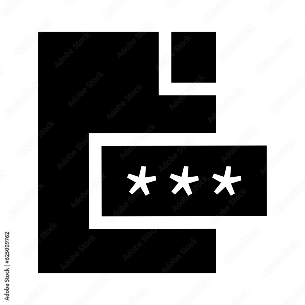 Fototapeta premium password icon