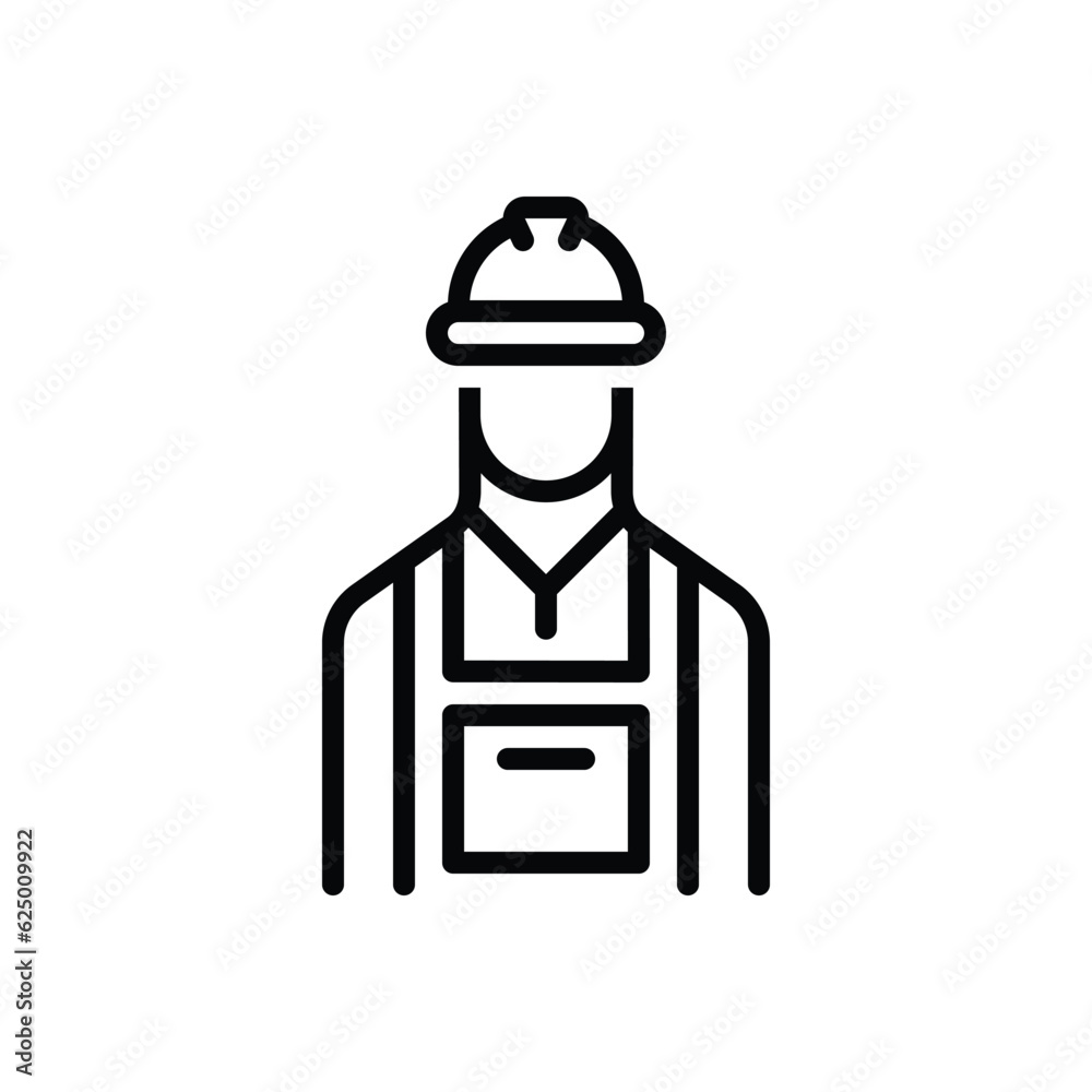 Black line icon for labor Black line icon for labor