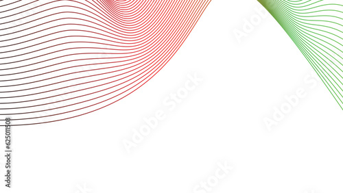 black red white green abstract tech wavy lines gradient background 