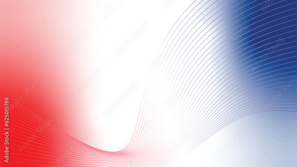 blue white red flag abstract tech wavy lines background blue white red flag abstract tech wavy lines background