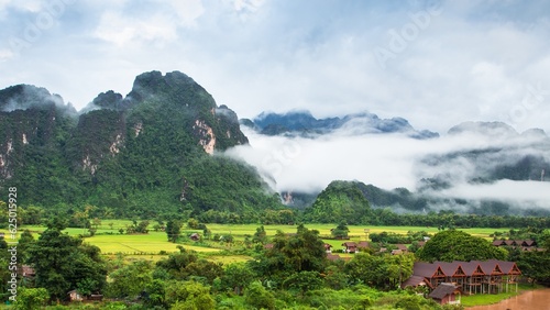 Natural attractions in Vang Vieng, Vientiane Province
