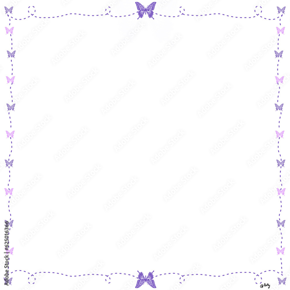 frame with pink flowers