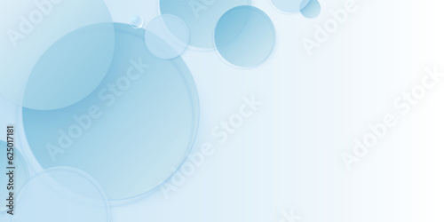 Cosmetic product display background with blue glass in top view. design of circular glass disks for packaging presentation. vector design.