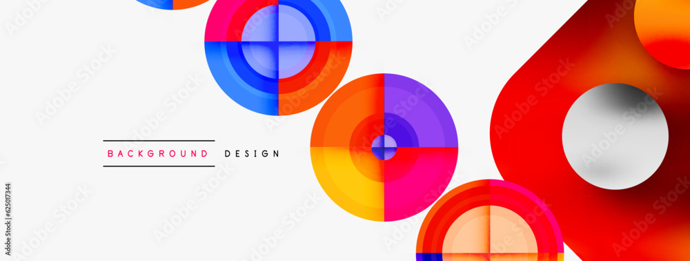 Creative circle geometric abstract background Creative circle geometric abstract background