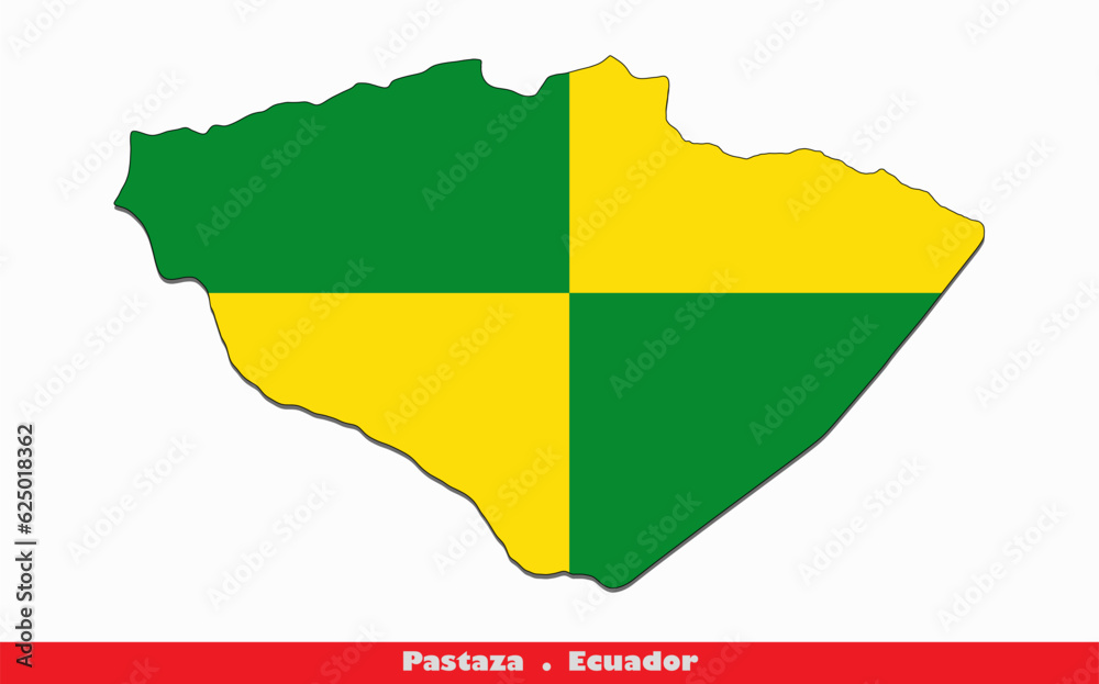 Fototapeta premium Pastaza Flag - Province of Ecuador (EPS)
