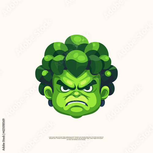 green alien broccoli head