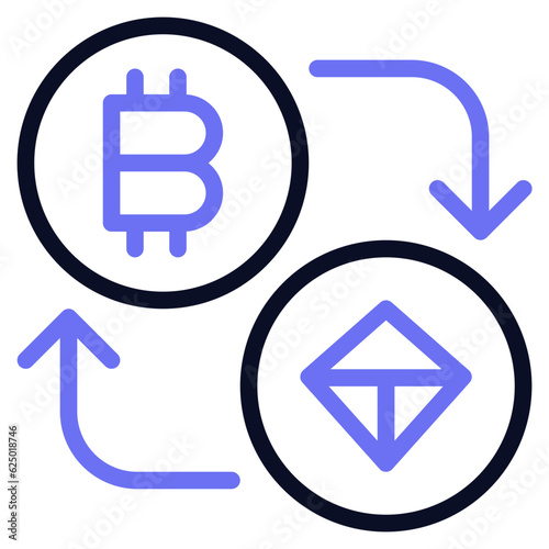 Free Download Cryptocurrency Exchange Icon  - GFXLoad