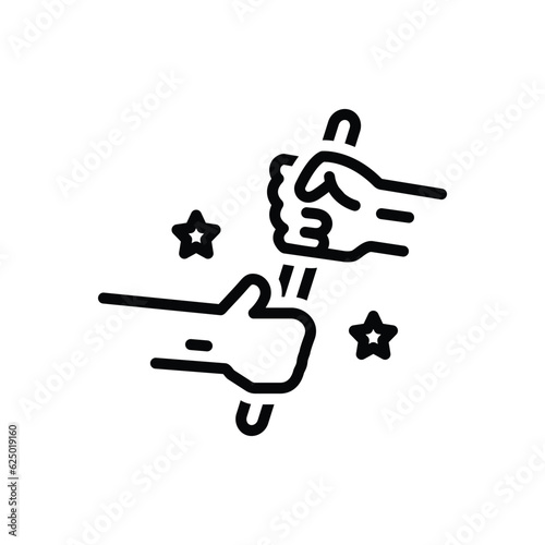 Black line icon for relay 