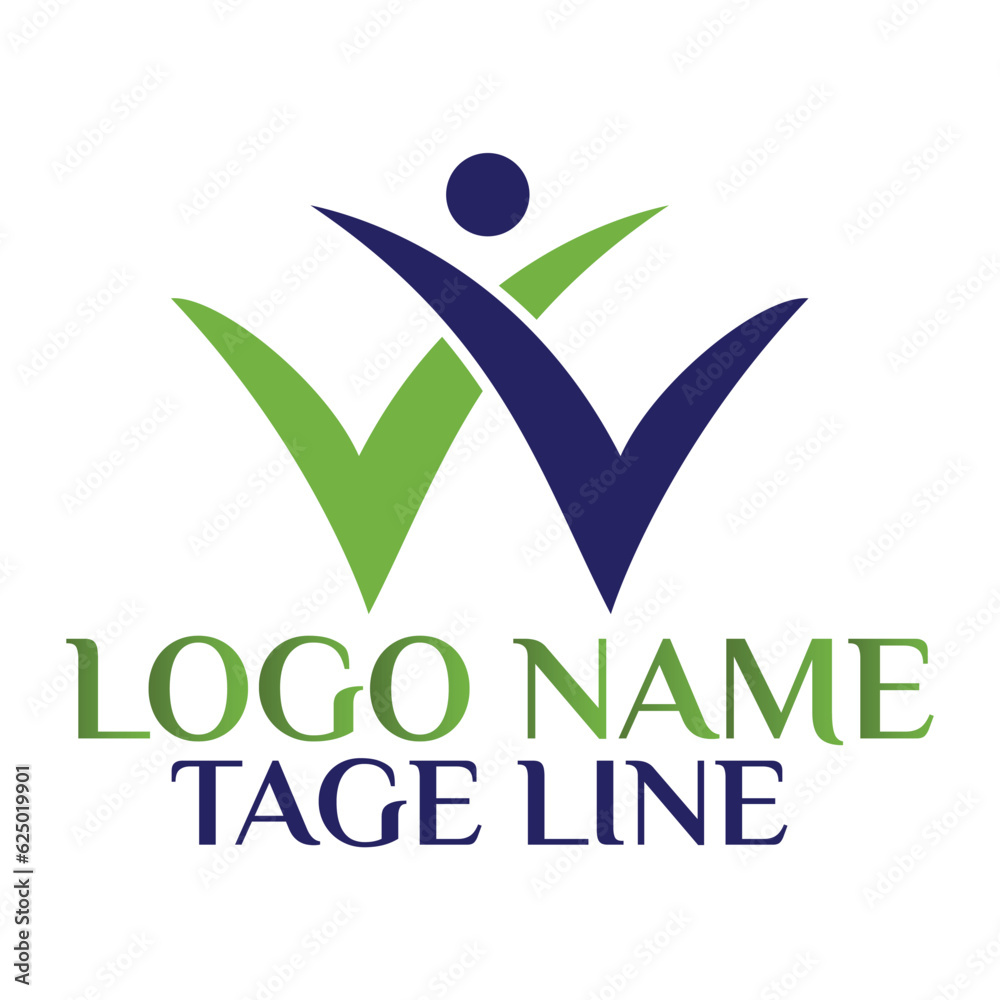 Creative letter W men's logo design looking good for our company Creative letter W men's logo design looking good for our company