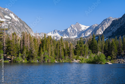 Sherwin Lakes in the Sierra Nevada Mountains above Mammoth Lakes  California