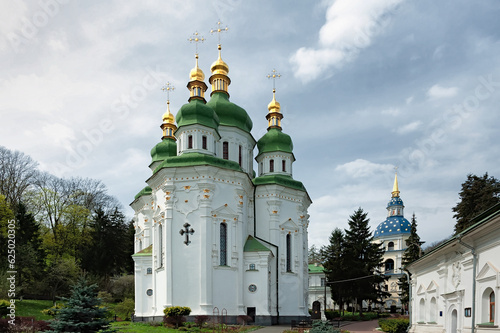 St. George Cathedral in the medieval Vydubychi Monastery, Kyiv, Ukraine. photo