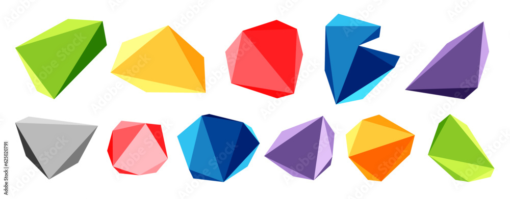 3d low poly triangle design elements 3d low poly triangle design elements