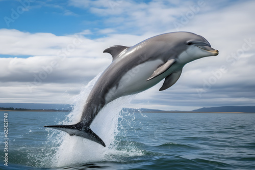 A dolphin jumping out of the water © Ployker