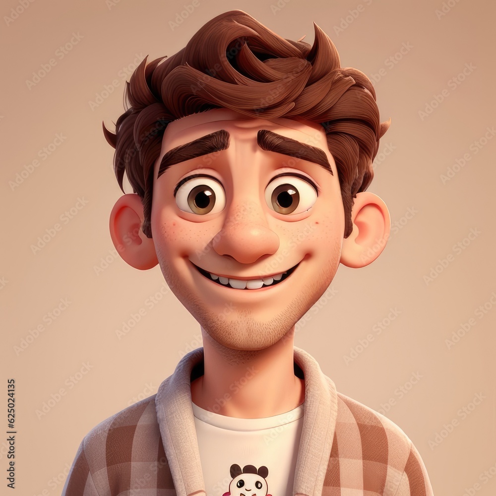 3D Animation Style cute baby saying hello 3D Animation Style cute baby saying hello