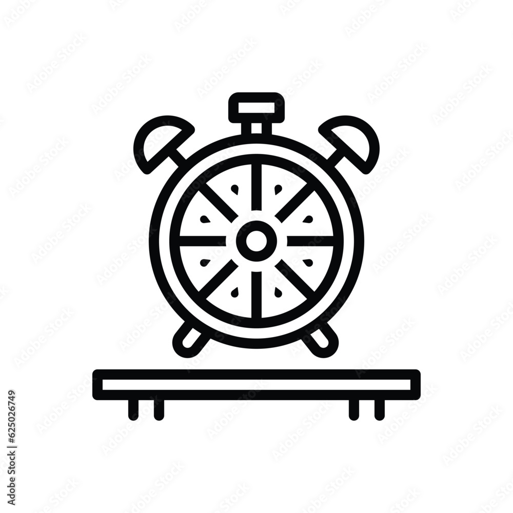 Black line icon for creativity Black line icon for creativity