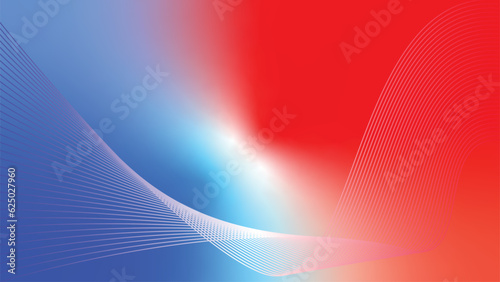 cyan blue white red tech abstract lines gradient background