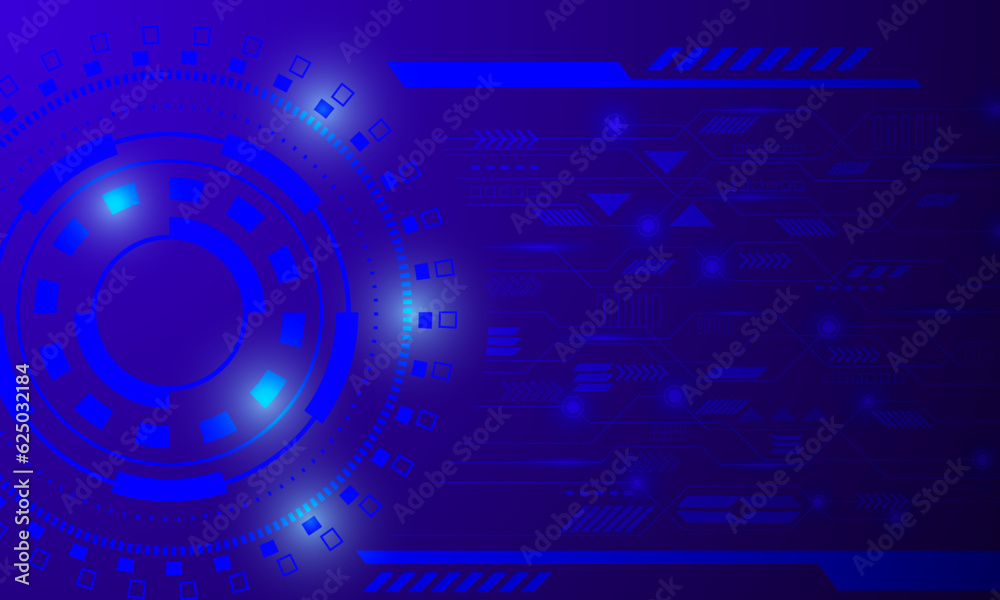 blue circles circuit abstract technology background blue circles circuit abstract technology background