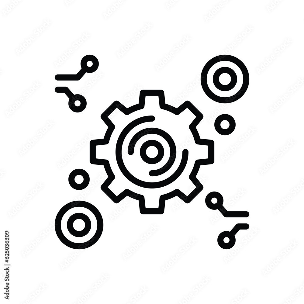 Black line icon for advanced Black line icon for advanced