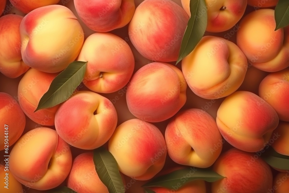 Peach organic background. Generate Ai