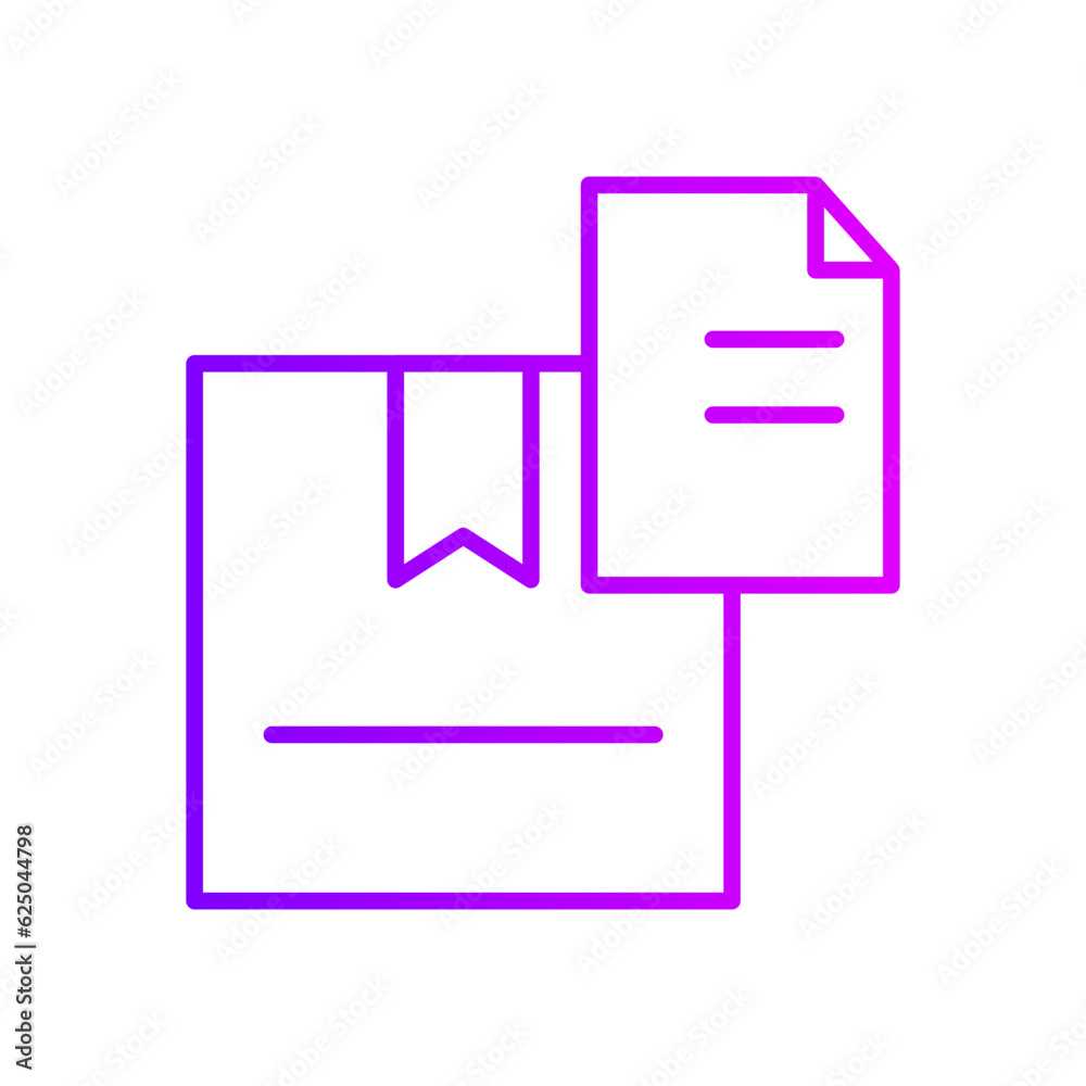 delivery box gradient icon delivery box gradient icon
