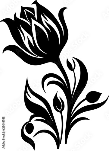 Fototapeta Naklejka Na Ścianę i Meble -  Silhouette flower plant vector images
