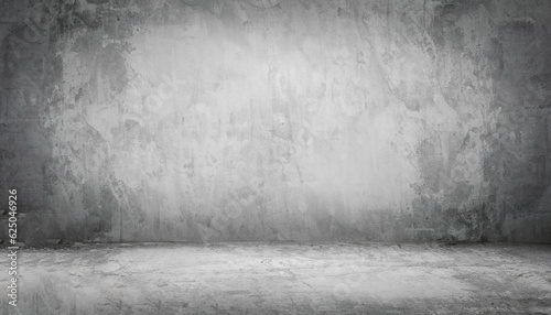 Gray vintage cement or concrete wall and floor background. Can be used for display products, room, interior, graphic design or wallpaper. Copy space for text.