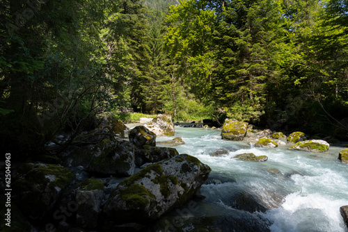 river in the nambrone valley of trentino