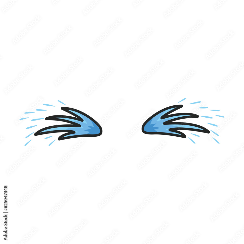 Obraz premium Tears vector icon.Color vector icon isolated on white background tears.