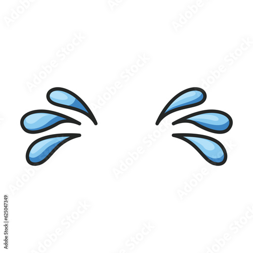 Tears vector icon.Color vector icon isolated on white background tears.