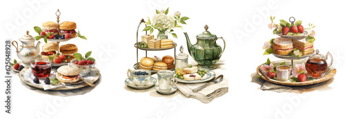 Afternoon tea set - transparent