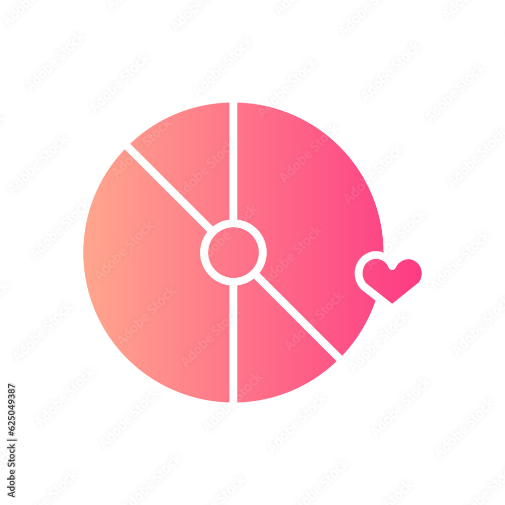 romantic music gradient icon romantic music gradient icon