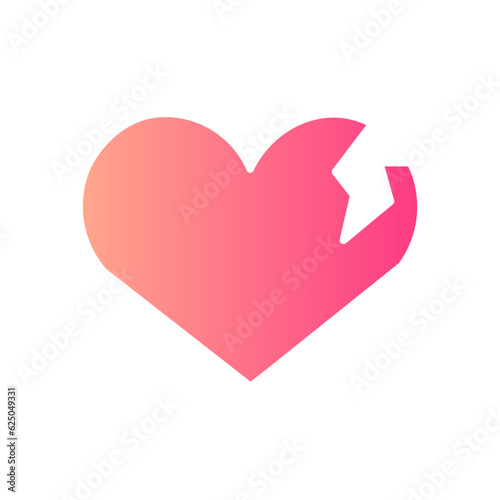 break up gradient icon