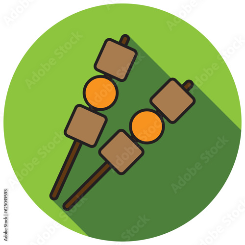 satay icon vector