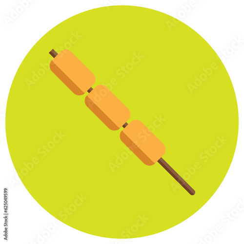 satay icon vector