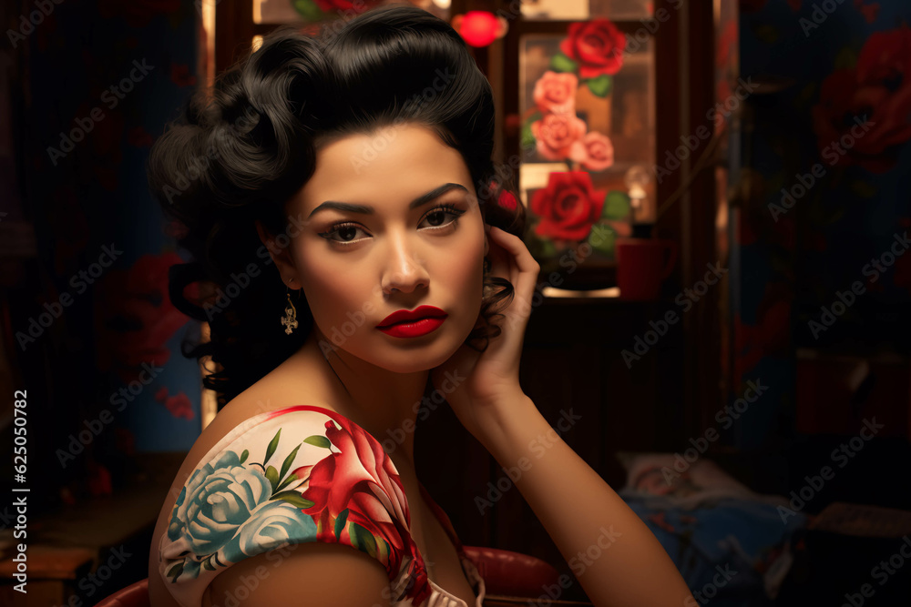 Chica pin up latina. ai generative Chica pin up latina. ai generative