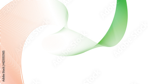 orange white green tech wavy lines abstract gradient background 