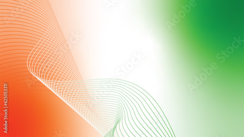 orange white green tech wavy lines abstract gradient background 