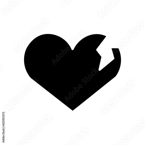 break up glyph icon