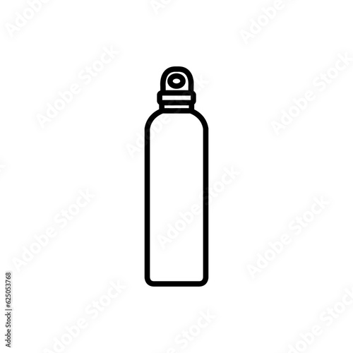 Flask vector icon. Thermos illustration sign. Bottle symbol or logo.