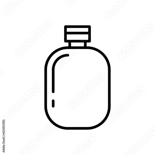 Flask vector icon. Thermos illustration sign. Bottle symbol or logo.