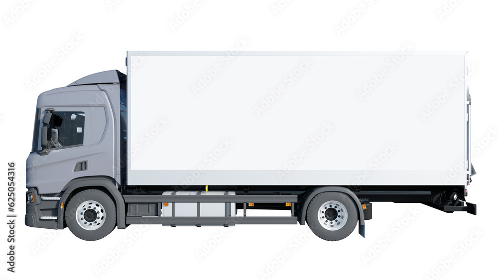 white truck isolated on white white truck isolated on white