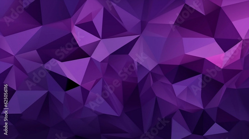 purple violet abstract background for design. Geometric shapes. Triangles, squares, stripes, lines. Color gradient. Modern, futuristic. Bright. Web banner. Wide. Panoramic. Generative AI.