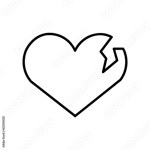 break up line icon