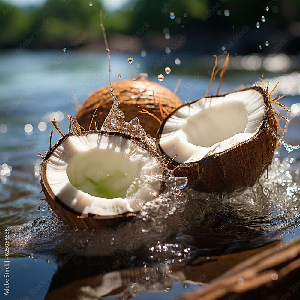 coconut on the beach coconut on the beach