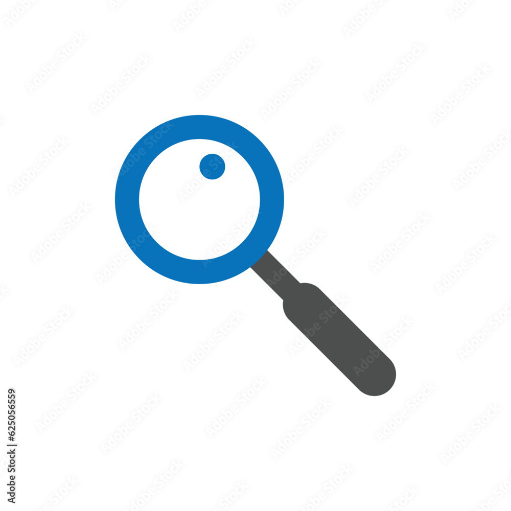 Magnifying glass icon design template vector isolated Magnifying glass icon design template vector isolated