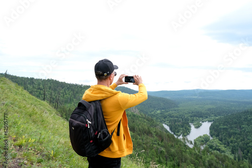 Man taking photoes